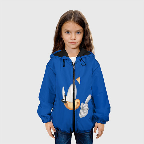 Детская куртка Sonic / 3D-Черный – фото 3