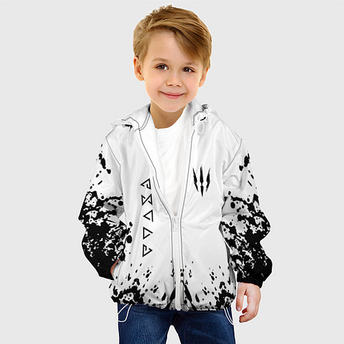 Детская куртка The Witcher / 3D-Белый – фото 4