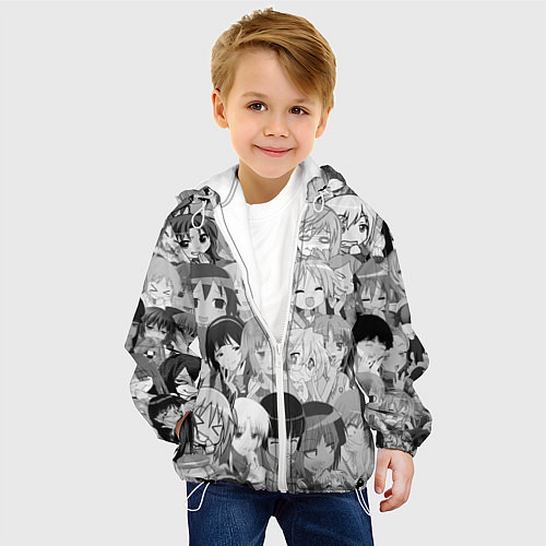 Детская куртка АНИМЕ ONE / 3D-Белый – фото 4
