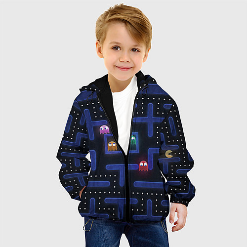 Детская куртка Pacman / 3D-Черный – фото 4
