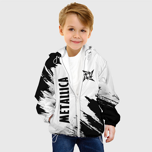 Детская куртка METALLICA МЕТАЛЛИКА / 3D-Белый – фото 4