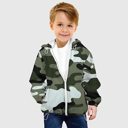 Детская куртка Camouflage 2 / 3D-Белый – фото 4