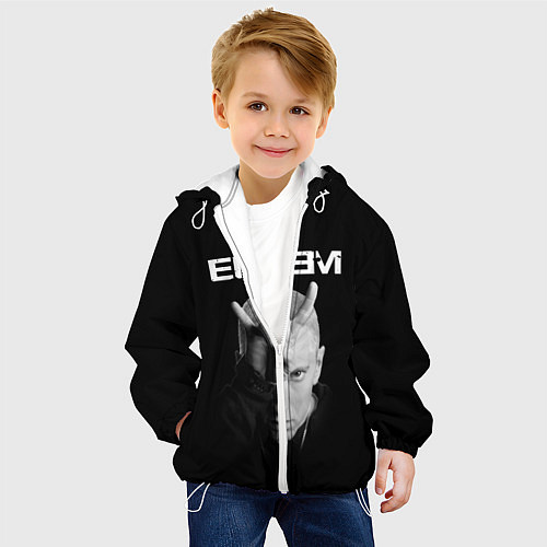 Детская куртка EMINEM / 3D-Белый – фото 4