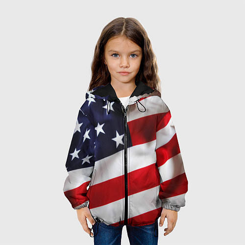 Детская куртка США USA / 3D-Черный – фото 3