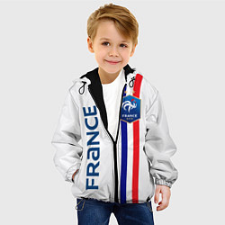 Куртка с капюшоном детская СБОРНАЯ ФРАНЦИЯ, цвет: 3D-черный — фото 2
