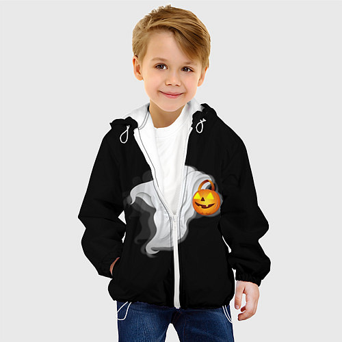Детская куртка Halloween / 3D-Белый – фото 4