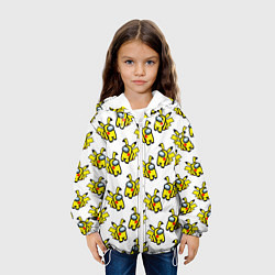 Куртка с капюшоном детская Among us Pikachu, цвет: 3D-белый — фото 2