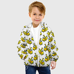 Куртка с капюшоном детская Among us Pikachu, цвет: 3D-белый — фото 2
