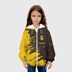 Куртка с капюшоном детская AMONG US АМОНГ АС, цвет: 3D-белый — фото 2