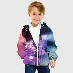 Куртка с капюшоном детская Урарака, Очако, цвет: 3D-белый — фото 2