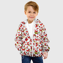Куртка с капюшоном детская Дед Мороз, цвет: 3D-белый — фото 2