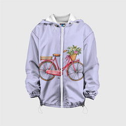 Куртка с капюшоном детская Bicycle, цвет: 3D-белый