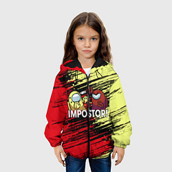 Куртка с капюшоном детская AMONG US, цвет: 3D-черный — фото 2