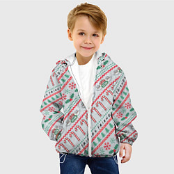 Куртка с капюшоном детская Friends Новогодний с конфетами, цвет: 3D-белый — фото 2