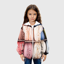 Куртка с капюшоном детская Макарон, цвет: 3D-белый — фото 2