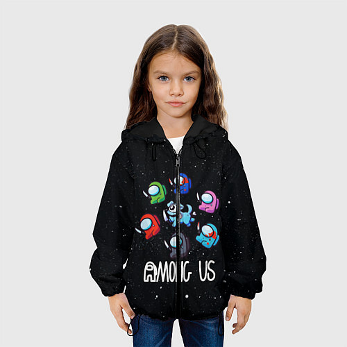 Детская куртка AMONG US / 3D-Черный – фото 3