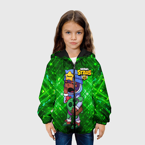 Детская куртка Сонный Сэнди Brawl Stars / 3D-Черный – фото 3