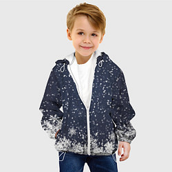 Куртка с капюшоном детская Атмосфера нового года, цвет: 3D-белый — фото 2