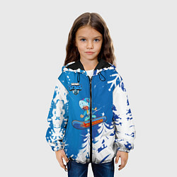Куртка с капюшоном детская Brawl Stars Snowboarding, цвет: 3D-черный — фото 2