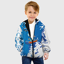 Куртка с капюшоном детская Brawl Stars Snowboarding, цвет: 3D-черный — фото 2