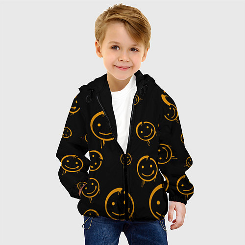 Детская куртка Смайл / 3D-Черный – фото 4