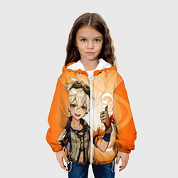 Куртка с капюшоном детская GENSHIN IMPACT, БЕННЕТ, цвет: 3D-белый — фото 2
