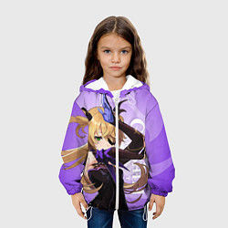 Куртка с капюшоном детская GENSHIN IMPACT, ФИШЛЬ, цвет: 3D-белый — фото 2