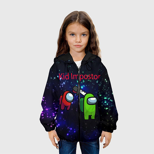 Детская куртка Among us Impostor / 3D-Черный – фото 3