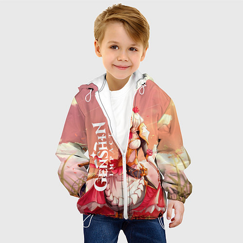 Детская куртка GENSHIN IMPACT / 3D-Белый – фото 4