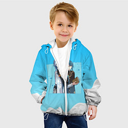 Куртка с капюшоном детская Genshin Impact, цвет: 3D-белый — фото 2