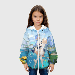 Куртка с капюшоном детская Paimon, цвет: 3D-белый — фото 2
