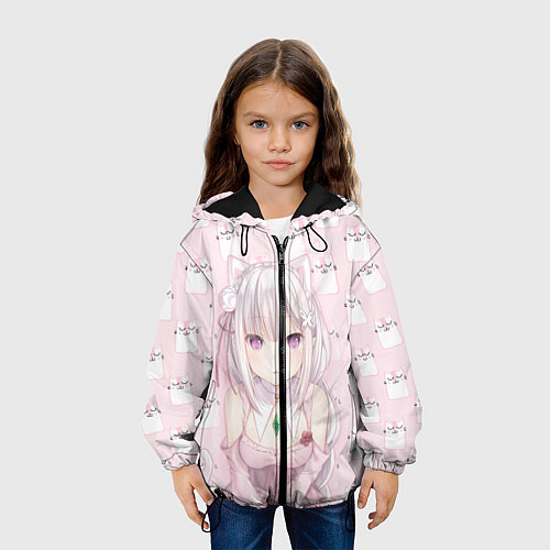 Детская куртка Эмилия / 3D-Черный – фото 3