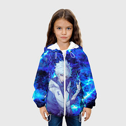 Куртка с капюшоном детская Киллуа Золдик, цвет: 3D-белый — фото 2