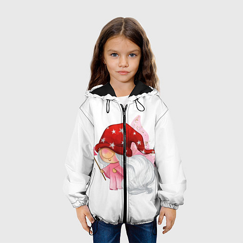 Детская куртка Гномик-чародей / 3D-Черный – фото 3