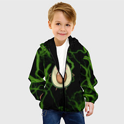Куртка с капюшоном детская Avokado, цвет: 3D-черный — фото 2