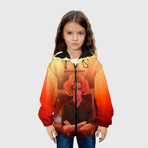 Детская куртка Queens Gambit Ход Королевы / 3D-Черный – фото 3
