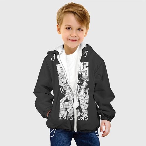 Детская куртка Евангилион / 3D-Белый – фото 4