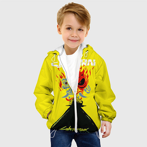 Детская куртка Киберпанк 2077 Киану на спине / 3D-Белый – фото 4