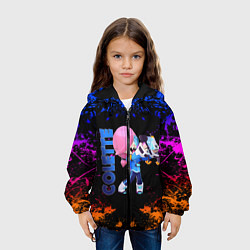 Куртка с капюшоном детская Brawl Stars Colette Navigator, цвет: 3D-черный — фото 2