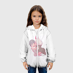 Куртка с капюшоном детская Милота, цвет: 3D-белый — фото 2