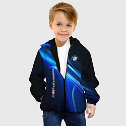 Куртка с капюшоном детская BMW, цвет: 3D-черный — фото 2