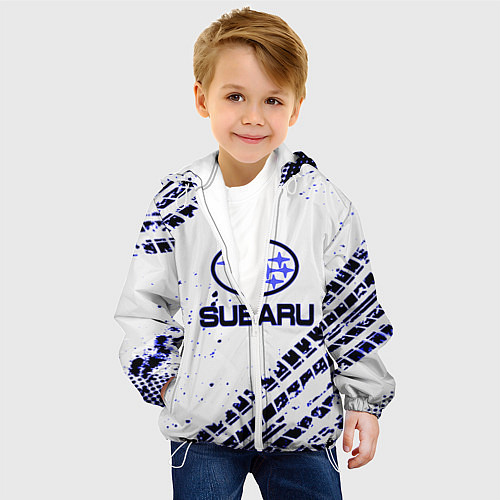 Детская куртка SUBARU / 3D-Белый – фото 4