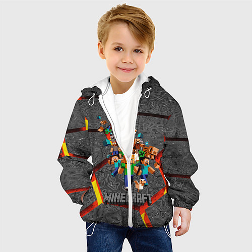 Детская куртка MINECRAFT МАНКРАФТ / 3D-Белый – фото 4