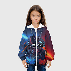 Куртка с капюшоном детская Mass EFFECT Legendary ed, цвет: 3D-белый — фото 2