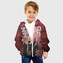 Куртка с капюшоном детская Zero Two, цвет: 3D-белый — фото 2