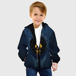 Куртка с капюшоном детская Little Nightmares Хоррор, цвет: 3D-черный — фото 2