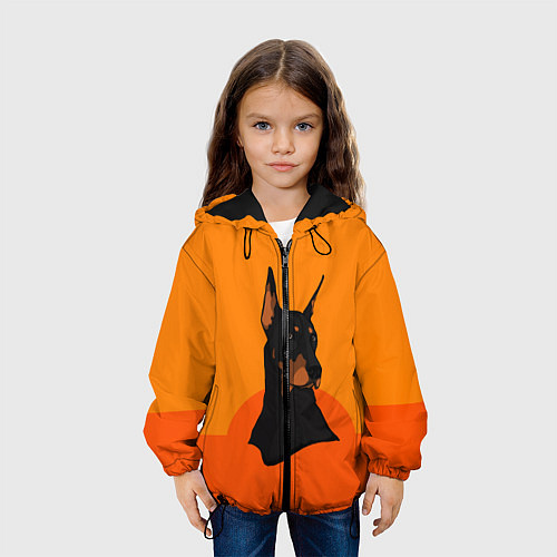 Детская куртка Доберман / 3D-Черный – фото 3