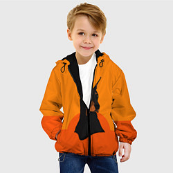 Куртка с капюшоном детская Доберман, цвет: 3D-черный — фото 2