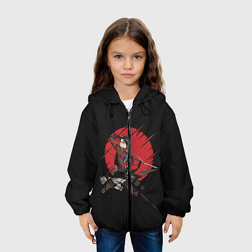 Детская куртка Атака Титанов / 3D-Черный – фото 3