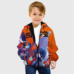 Куртка с капюшоном детская Акудама Драйв, цвет: 3D-черный — фото 2